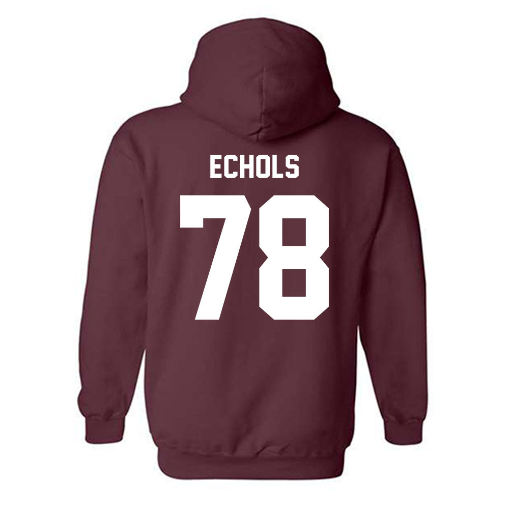 Texas A&M - NCAA Football : Coen Echols - Ol' Sarge v2 Hooded Sweatshirt-1