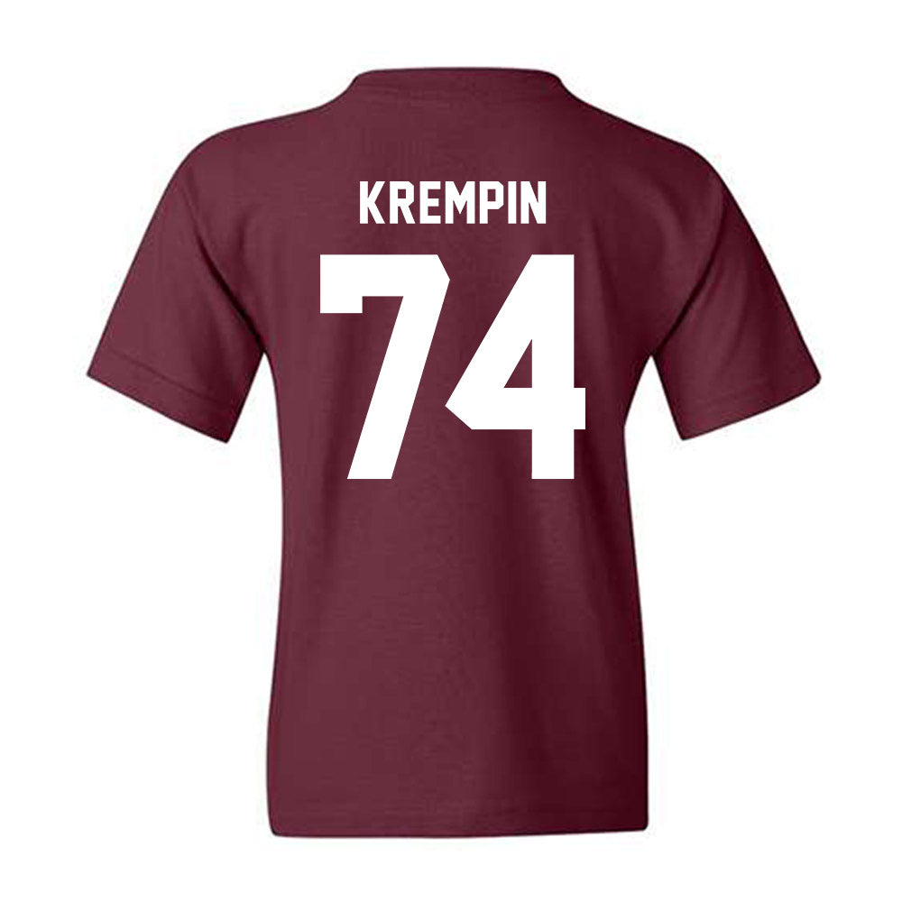 Texas A&M - NCAA Football : Zaden Krempin - Ol' Sarge v2 Youth T-Shirt-1