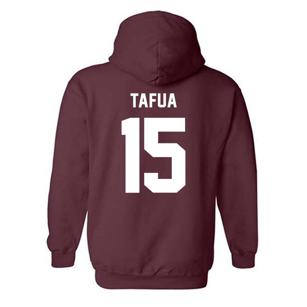 Texas A&M - NCAA Football : Caleb Tafua - Ol' Sarge v2 Hooded Sweatshirt-1
