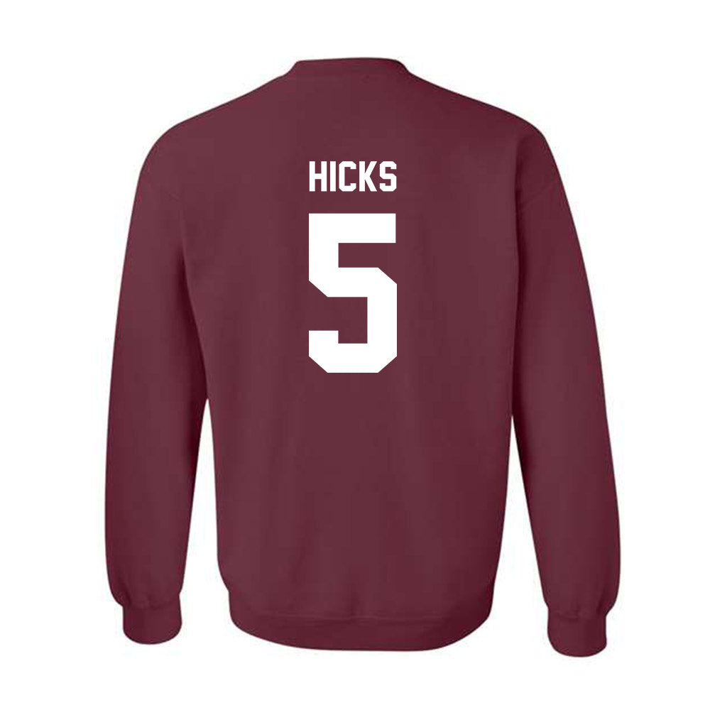 Texas A&M - NCAA Football : DJ Hicks - Ol' Sarge v2 Crewneck Sweatshirt-1