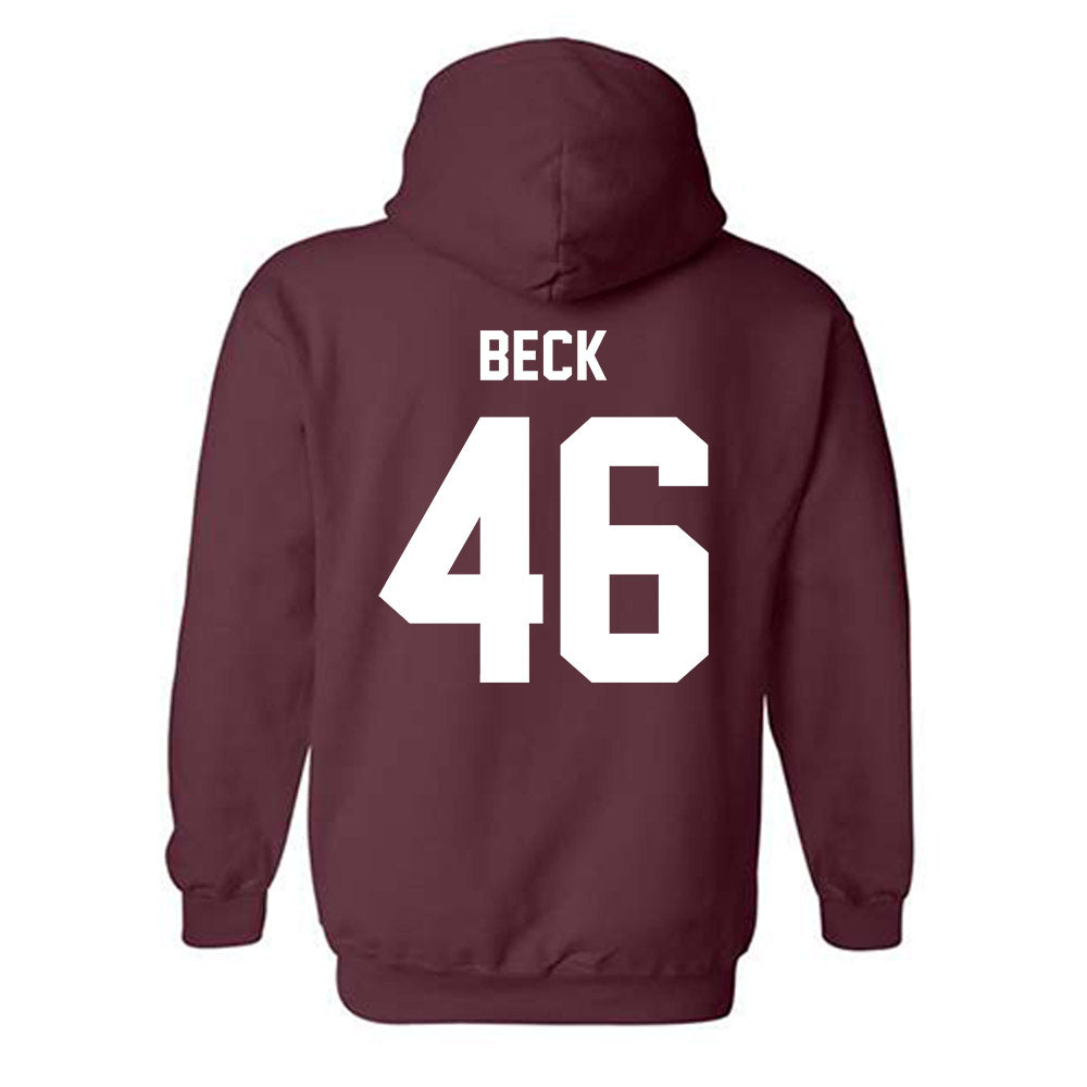 Texas A&M - NCAA Football : Qui Beck - Ol' Sarge v2 Hooded Sweatshirt-1