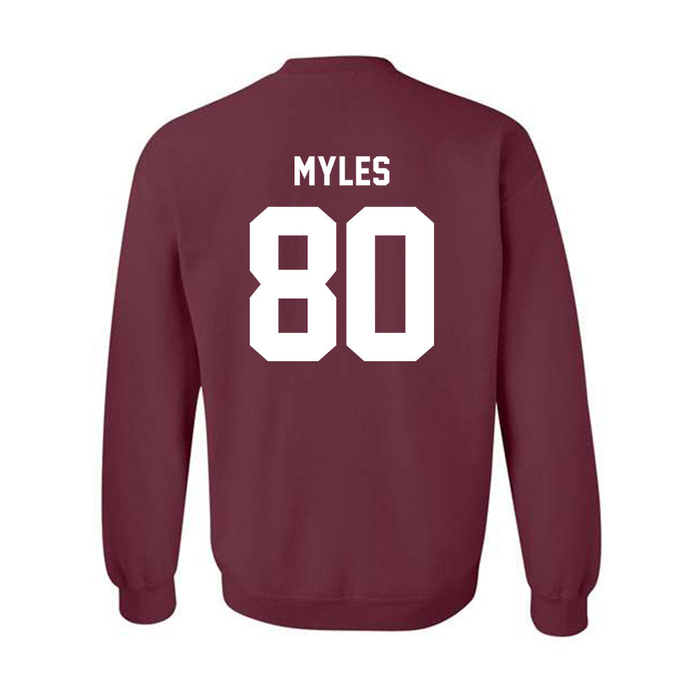 Texas A&M - NCAA Football : Jerome Myles - Ol' Sarge v2 Crewneck Sweatshirt-1