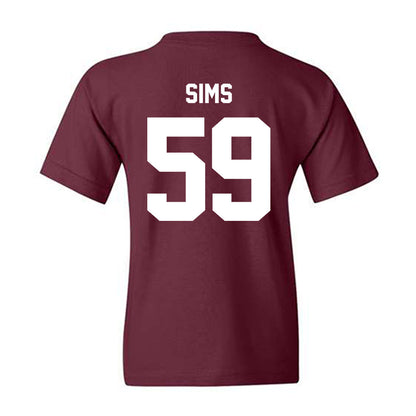 Texas A&M - NCAA Football : Chace Sims - Ol' Sarge v2 Youth T-Shirt-1