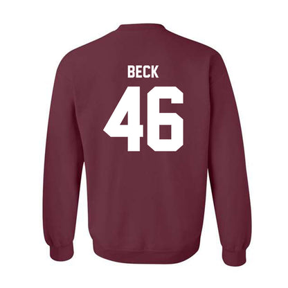 Texas A&M - NCAA Football : Qui Beck - Ol' Sarge v2 Crewneck Sweatshirt-1