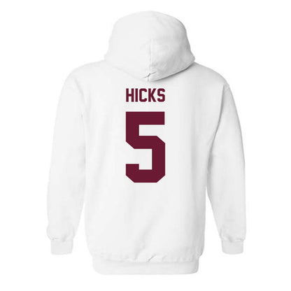 Texas A&M - NCAA Football : DJ Hicks - Ol' Sarge Hooded Sweatshirt-1