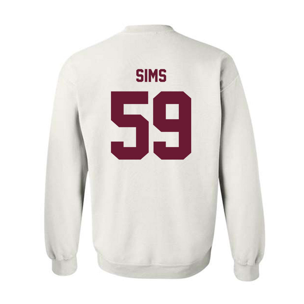 Texas A&M - NCAA Football : Chace Sims - Ol' Sarge Crewneck Sweatshirt-1