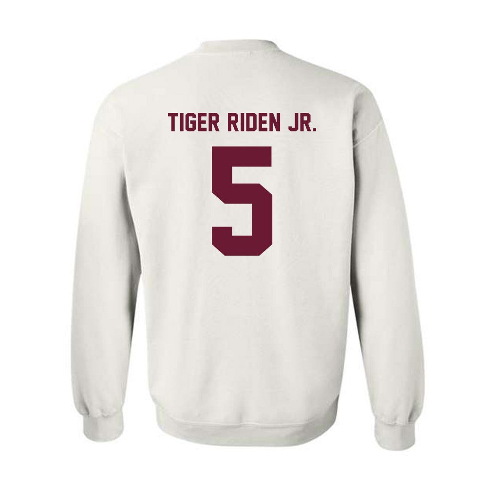 Texas A&M - NCAA Football : Deondrae Tiger Riden Jr. - Ol' Sarge Crewneck Sweatshirt-1