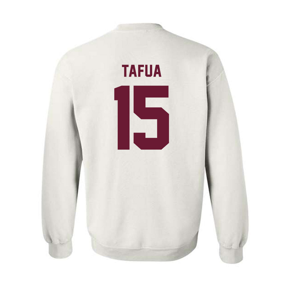 Texas A&M - NCAA Football : Caleb Tafua - Ol' Sarge Crewneck Sweatshirt-1