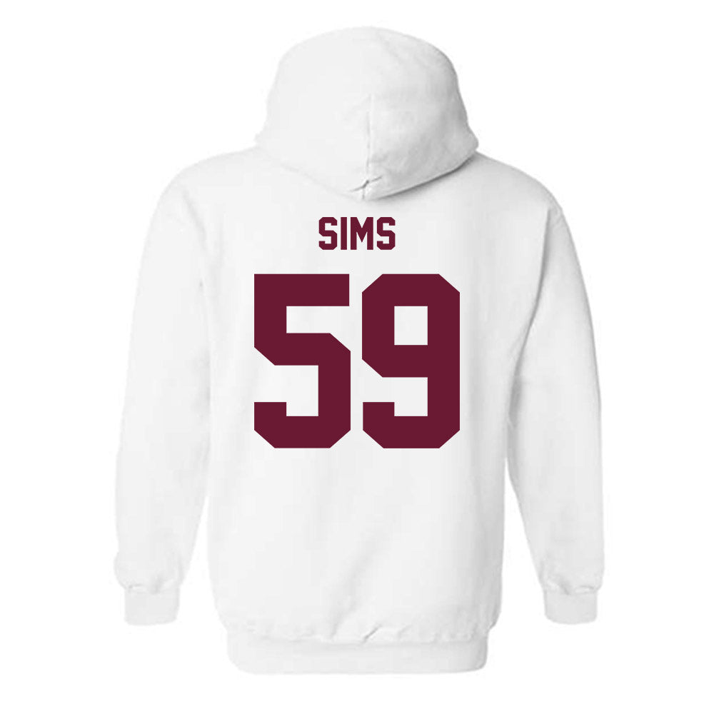 Texas A&M - NCAA Football : Chace Sims - Ol' Sarge Hooded Sweatshirt-1