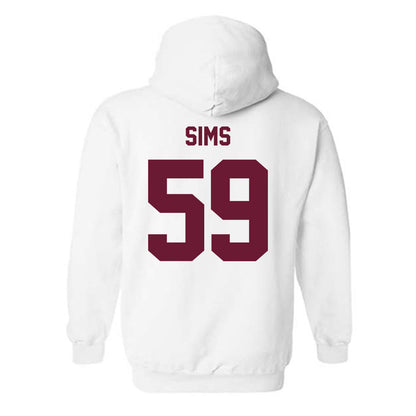 Texas A&M - NCAA Football : Chace Sims - Ol' Sarge Hooded Sweatshirt-1