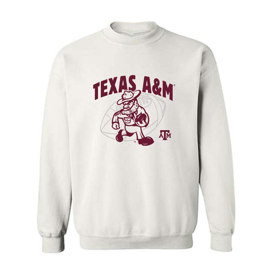 Texas A&M - NCAA Football : Chace Sims - Ol' Sarge Crewneck Sweatshirt-0