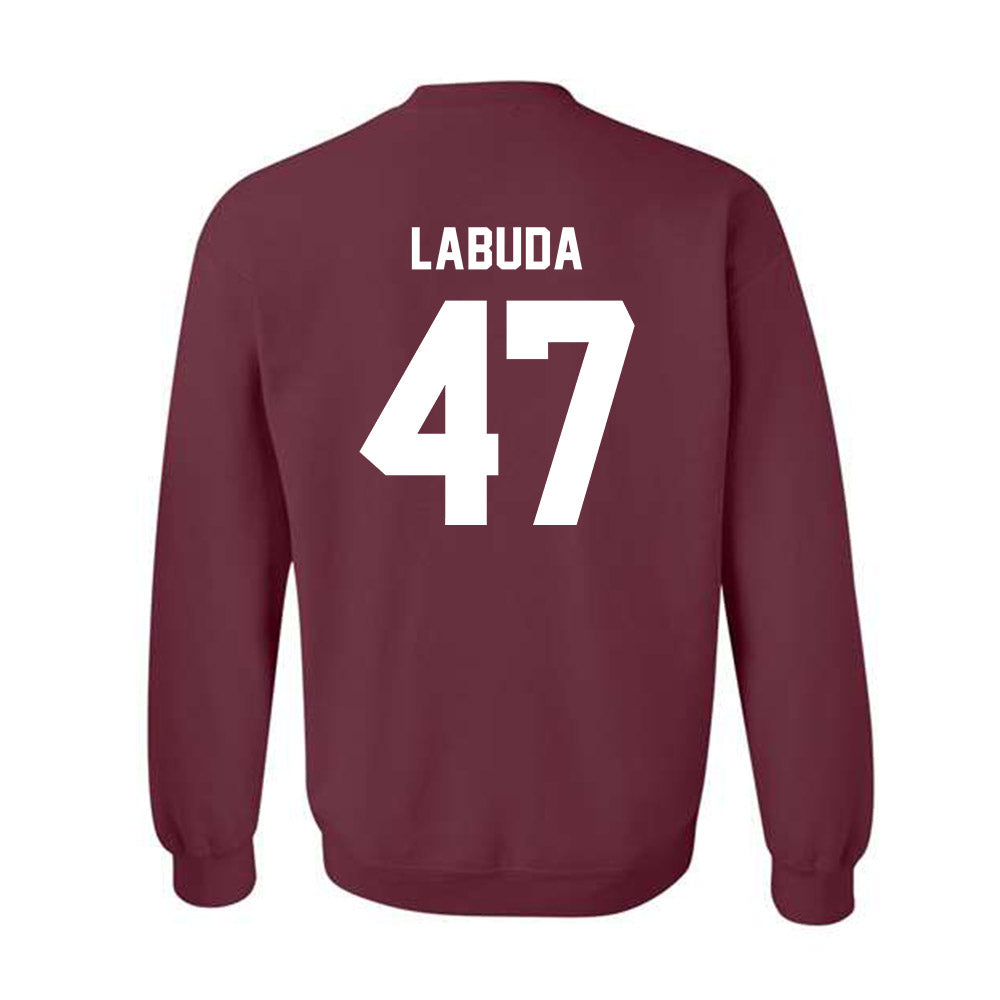Texas A&M - NCAA Baseball : Blake Labuda - Ol' Sarge v2 Crewneck Sweatshirt-1