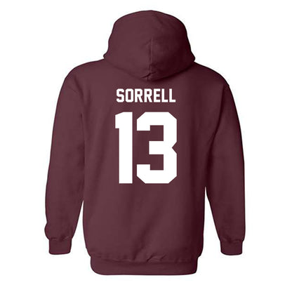 Texas A&M - NCAA Baseball : Caden Sorrell - Ol' Sarge v2 Hooded Sweatshirt-1