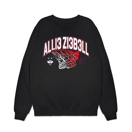 UConn - NCAA Women's Basketball : Allie Ziebell - Graphic Premium Crewneck Sweatshirt-0