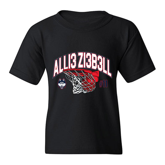 UConn - NCAA Women's Basketball : Allie Ziebell - Graphic Youth T-Shirt-0