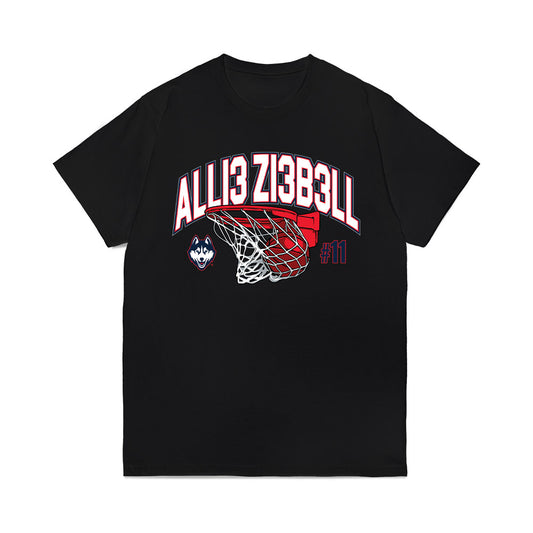 UConn - NCAA Women's Basketball : Allie Ziebell - Graphic Comfort Colors T-Shirt-0
