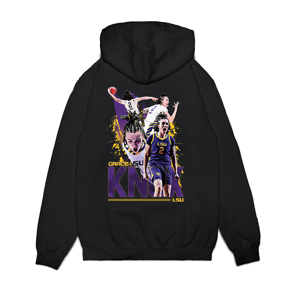LSU - NCAA Women's Basketball : Grace Knox - Collage Premium Hooded Sweatshirt-1