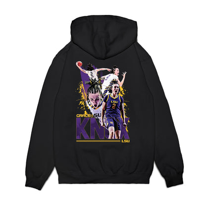 LSU - NCAA Women's Basketball : Grace Knox - Collage Premium Hooded Sweatshirt-1
