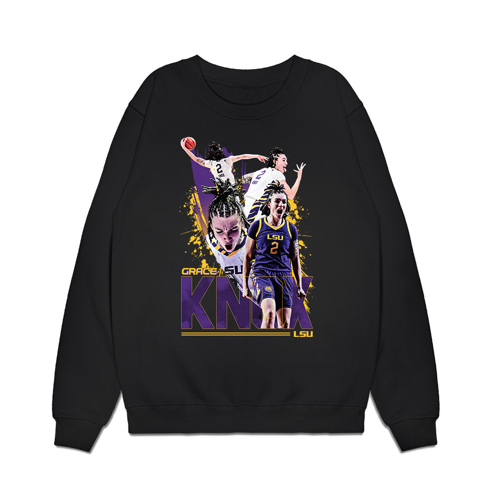 LSU - NCAA Women's Basketball : Grace Knox - Collage Premium Crewneck Sweatshirt-0