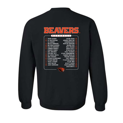 Oregon State - NCAA Baseball : - Roster Crewneck Sweatshirt-1