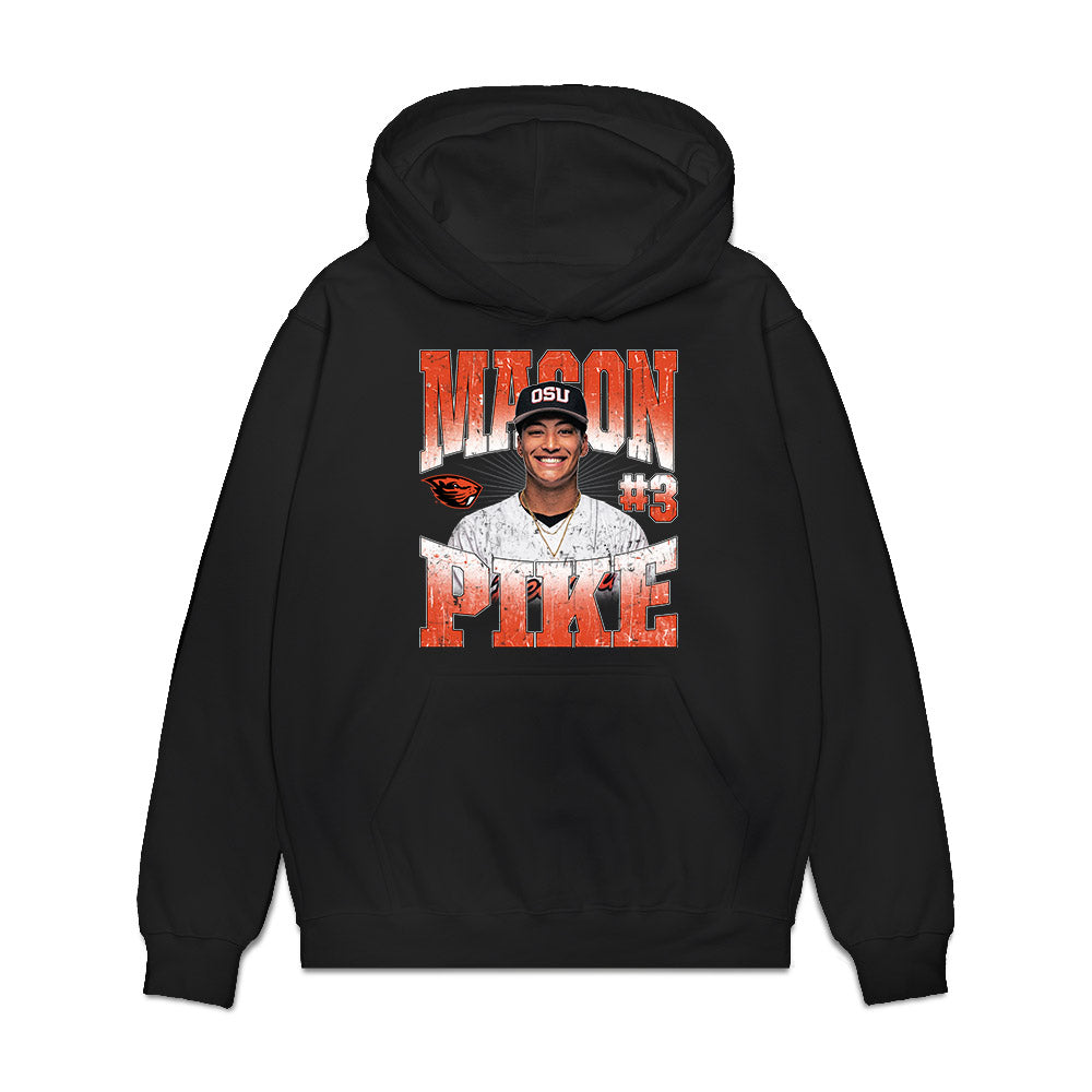 Oregon State - NCAA Baseball : - Collage Premium Hooded Sweatshirt-0
