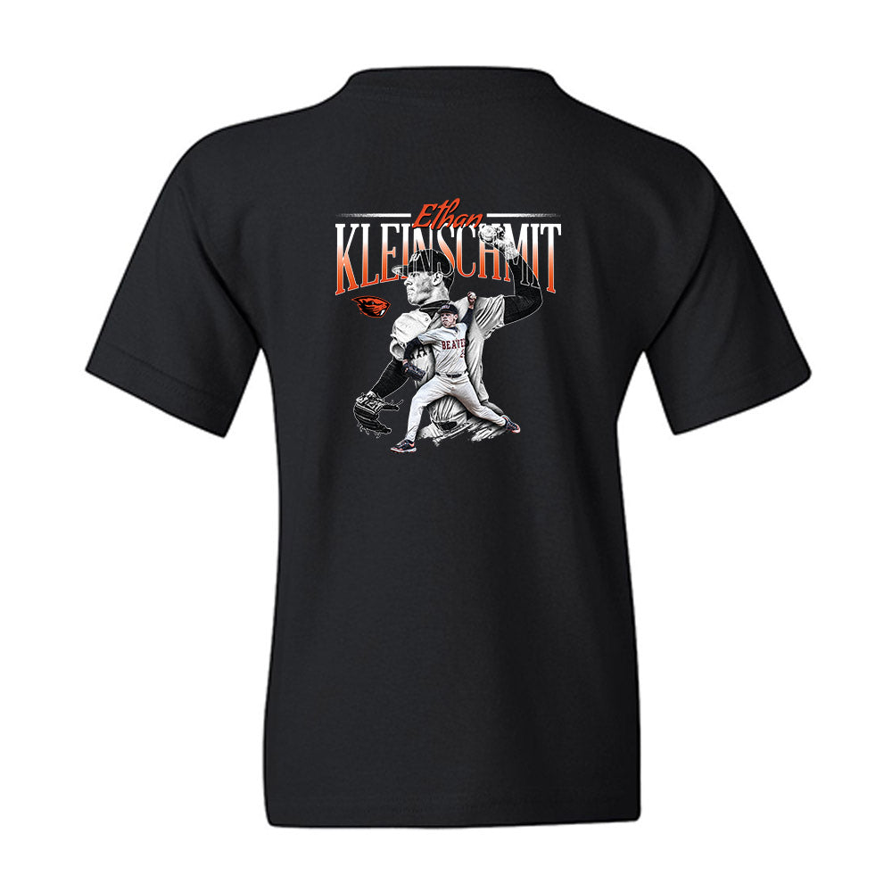 Oregon State - NCAA Baseball : Ethan Kleinschmit - Collage Youth T-Shirt-0