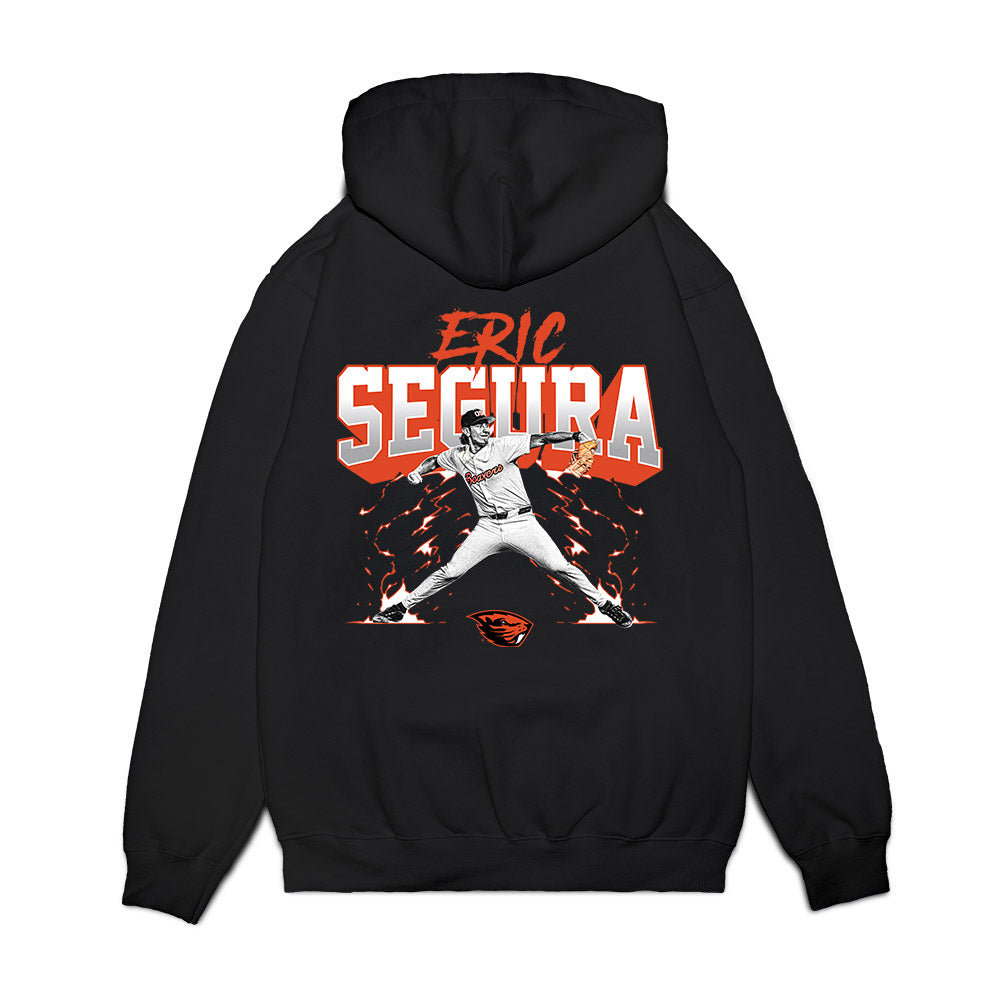 Oregon State - NCAA Baseball : Eric Segura - Collage Premium Hooded Sweatshirt-1