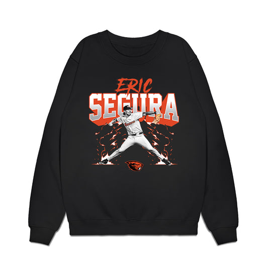 Oregon State - NCAA Baseball : Eric Segura - Collage Premium Crewneck Sweatshirt-0