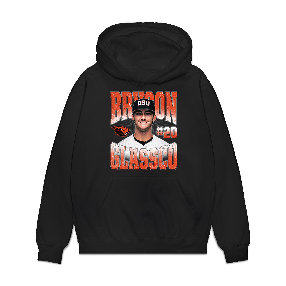 Oregon State - NCAA Baseball : Bryson Glassco - Premium Hooded Sweatshirt-0