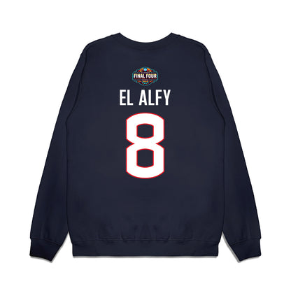 UConn - NCAA Women's Basketball : Jana El Alfy - Final Four NCAA® March Madness® 2026 Premium Crewneck Sweatshirt-1
