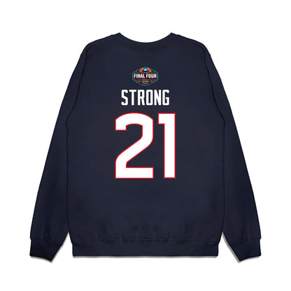 UConn - NCAA Women's Basketball : Sarah Strong - Final Four NCAA® March Madness® 2026 Premium Crewneck Sweatshirt-1