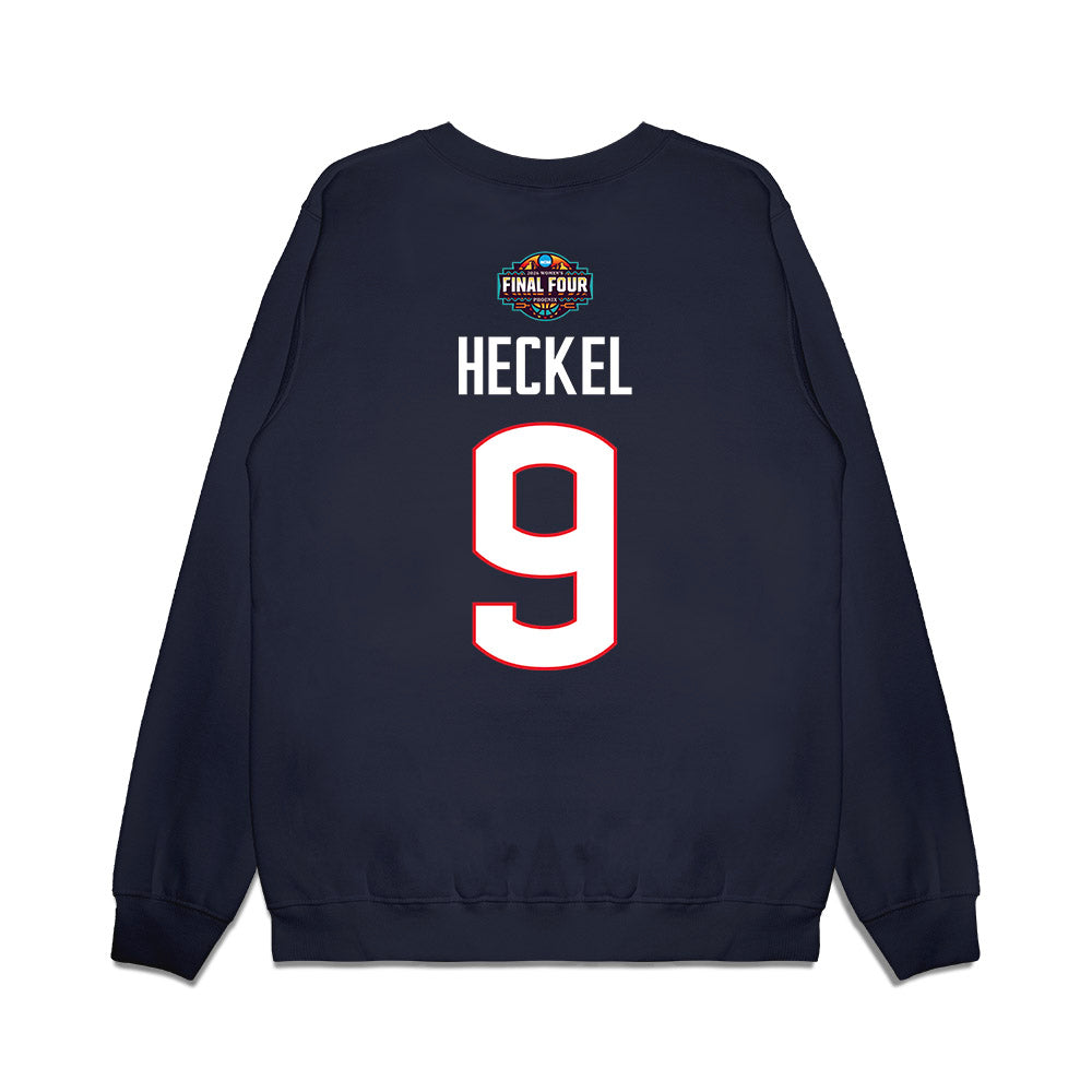 UConn - NCAA Women's Basketball : Kayleigh Heckel - Final Four NCAA® March Madness® 2026 Premium Crewneck Sweatshirt-1