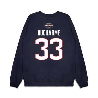 UConn - NCAA Women's Basketball : Caroline Ducharme - Final Four NCAA® March Madness® 2026 Premium Crewneck Sweatshirt-1