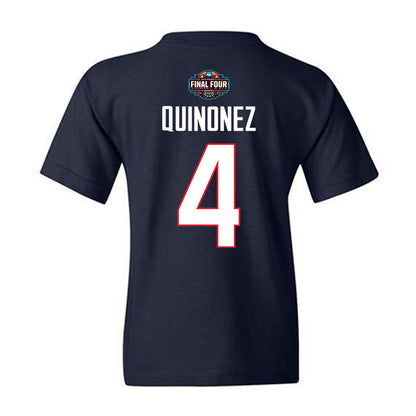 UConn - NCAA Women's Basketball : Blanca Quiñonez - Final Four NCAA® March Madness® 2026 Youth T-Shirt-1