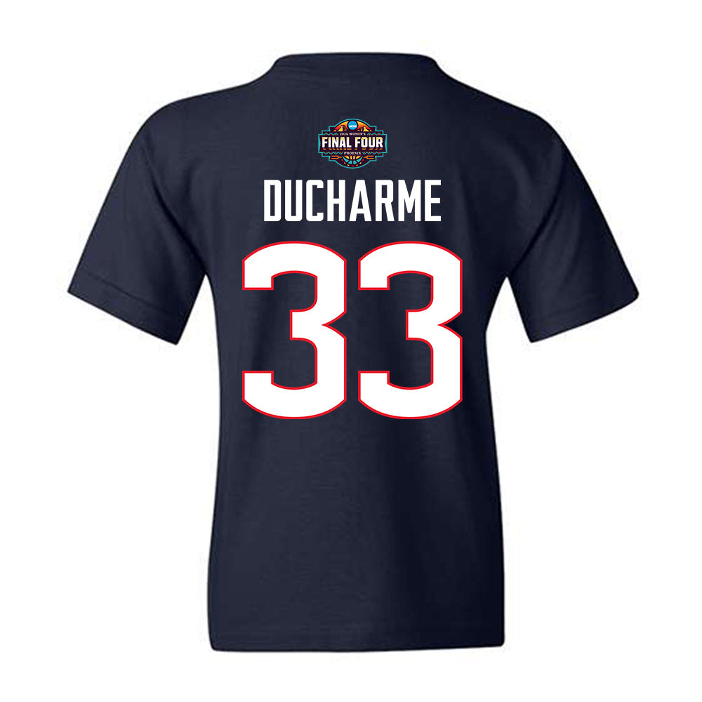 UConn - NCAA Women's Basketball : Caroline Ducharme - Final Four NCAA® March Madness® 2026 Youth T-Shirt-1