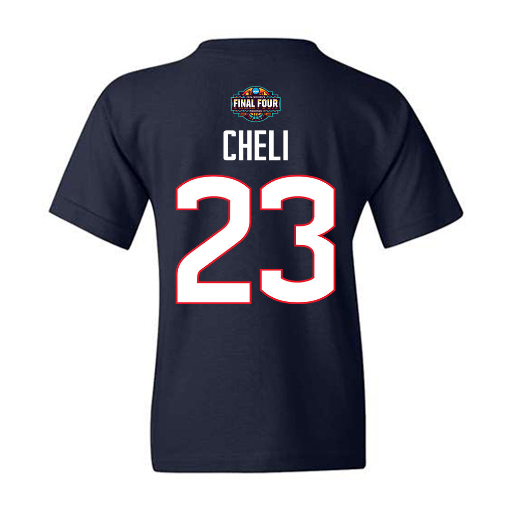 UConn - NCAA Women's Basketball : Morgan Cheli - Final Four NCAA® March Madness® 2026 Youth T-Shirt-1