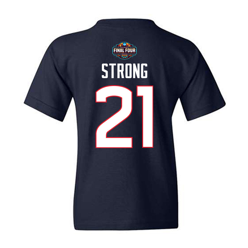 UConn - NCAA Women's Basketball : Sarah Strong - Final Four NCAA® March Madness® 2026 Youth T-Shirt-1