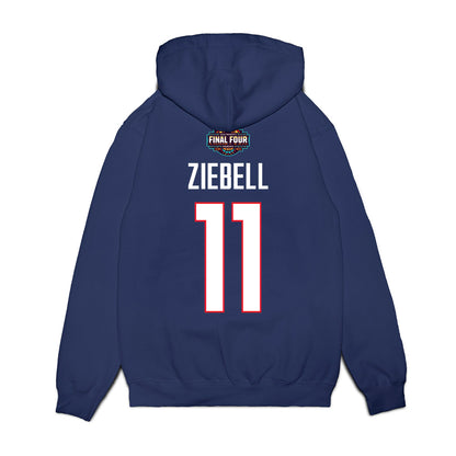 UConn - NCAA Women's Basketball : Allie Ziebell - Final Four NCAA® March Madness® 2026 Fleece Hooded Sweatshirt-1