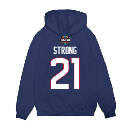UConn - NCAA Women's Basketball : Sarah Strong - Final Four NCAA® March Madness® 2026 Fleece Hooded Sweatshirt-1