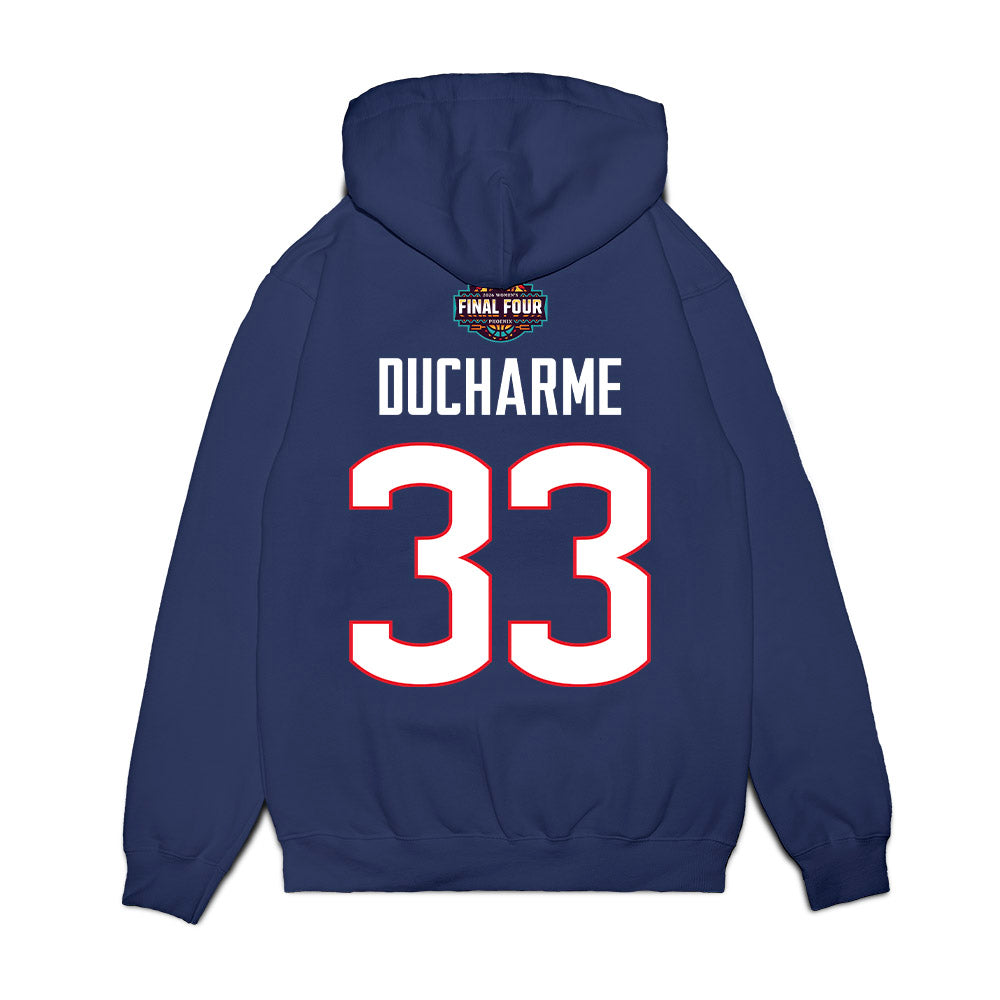 UConn - NCAA Women's Basketball : Caroline Ducharme - Final Four NCAA® March Madness® 2026 Fleece Hooded Sweatshirt-1