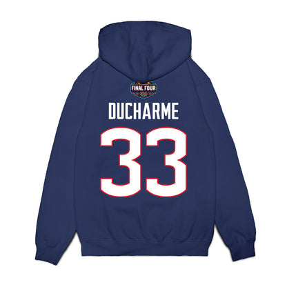 UConn - NCAA Women's Basketball : Caroline Ducharme - Final Four NCAA® March Madness® 2026 Fleece Hooded Sweatshirt-1