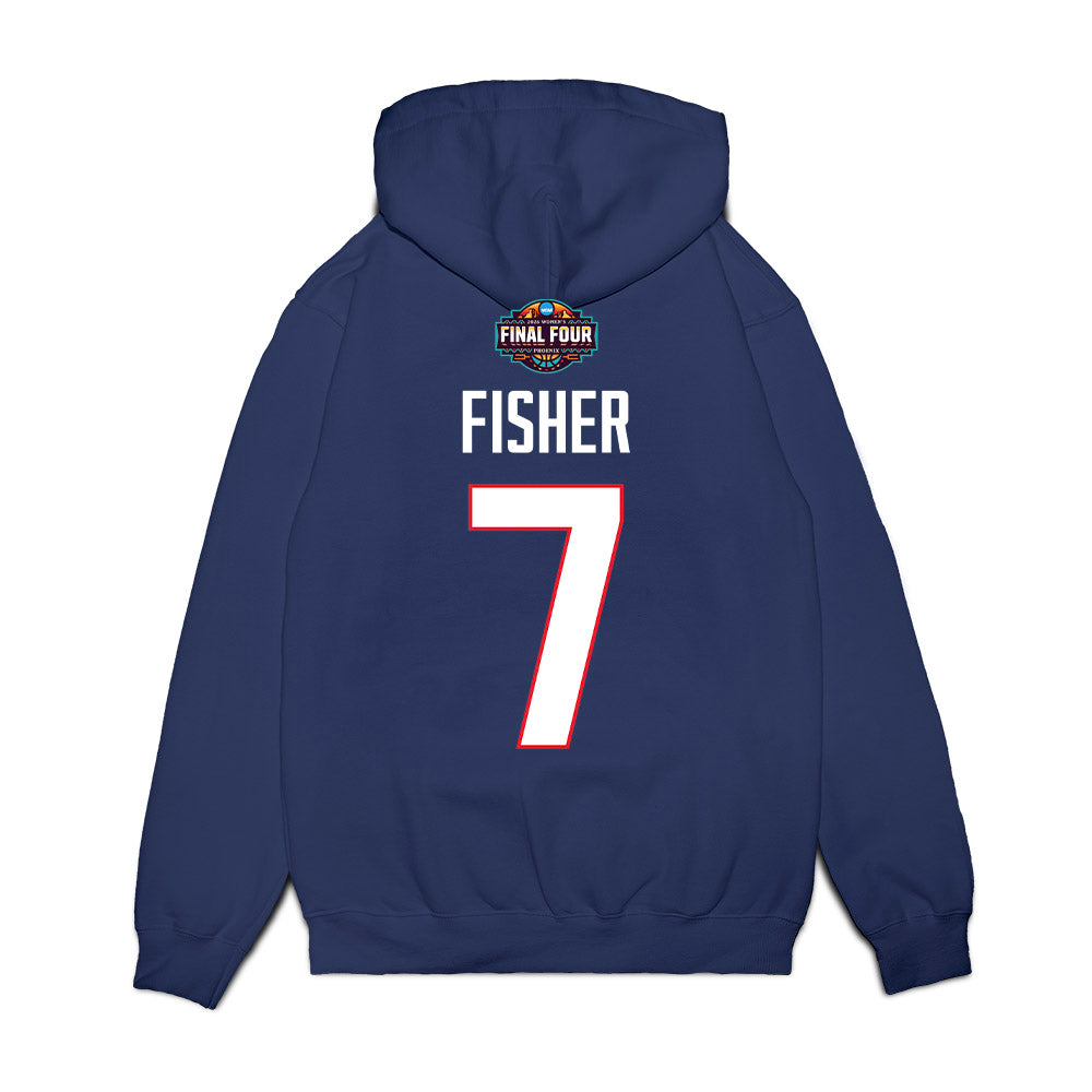 UConn - NCAA Women's Basketball : Kelis Fisher - Final Four NCAA® March Madness® 2026 Fleece Hooded Sweatshirt-1
