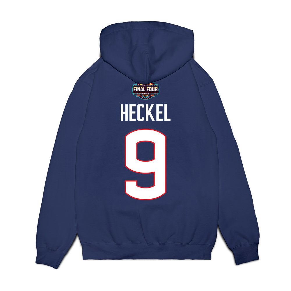 UConn - NCAA Women's Basketball : Kayleigh Heckel - Final Four NCAA® March Madness® 2026 Fleece Hooded Sweatshirt-1
