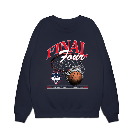 UConn - NCAA Women's Basketball : Caroline Ducharme - Final Four NCAA® March Madness® 2026 Premium Crewneck Sweatshirt-0