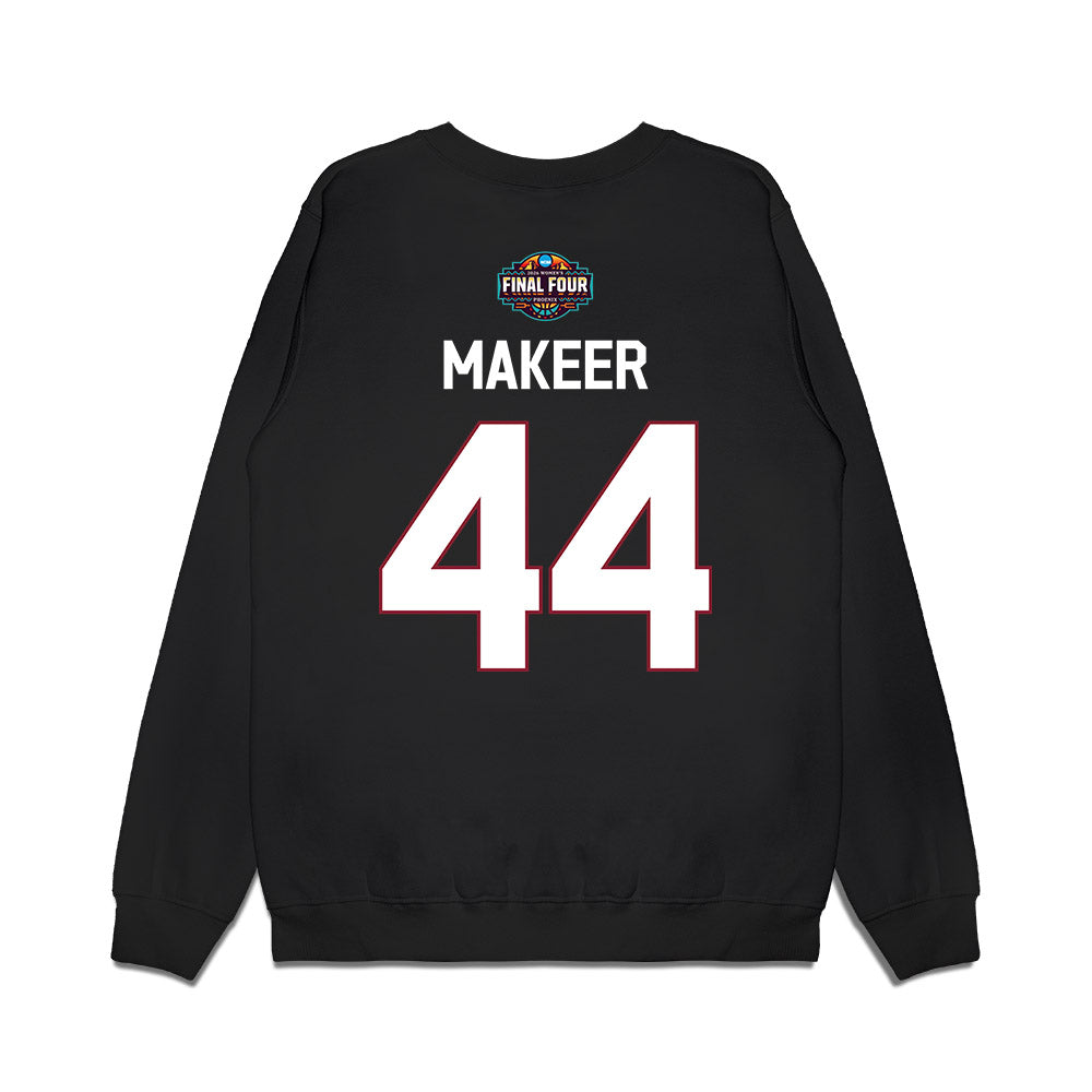 South Carolina - NCAA Women's Basketball : Agot Makeer - Final Four NCAA® March Madness® 2026 Premium Crewneck Sweatshirt-1