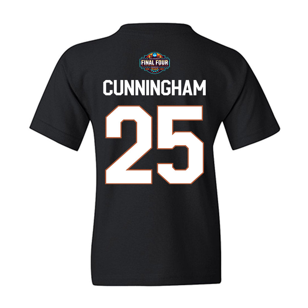 Texas - NCAA Women's Basketball : Breya Cunningham - Final Four NCAA® March Madness® 2026 Youth T-Shirt-1