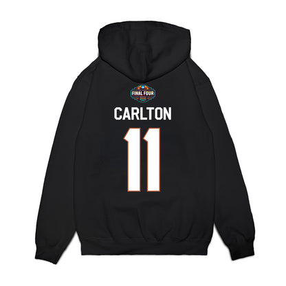 Texas - NCAA Women's Basketball : Justice Carlton - Final Four NCAA® March Madness® 2026 Premium Hooded Sweatshirt-1