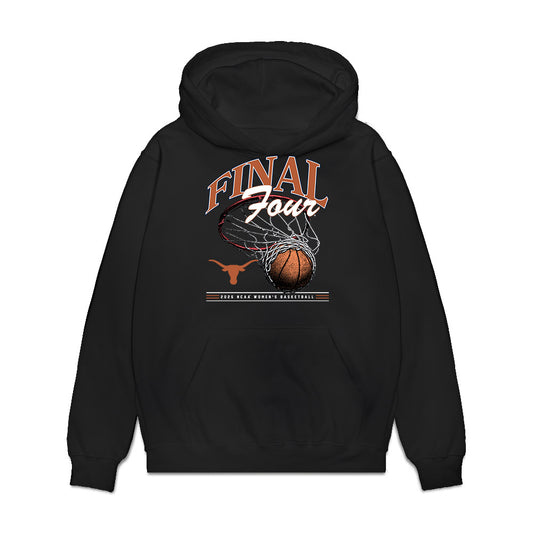 Texas - NCAA Women's Basketball : Aaliyah Crump - Final Four NCAA® March Madness® 2026 Premium Hooded Sweatshirt-0