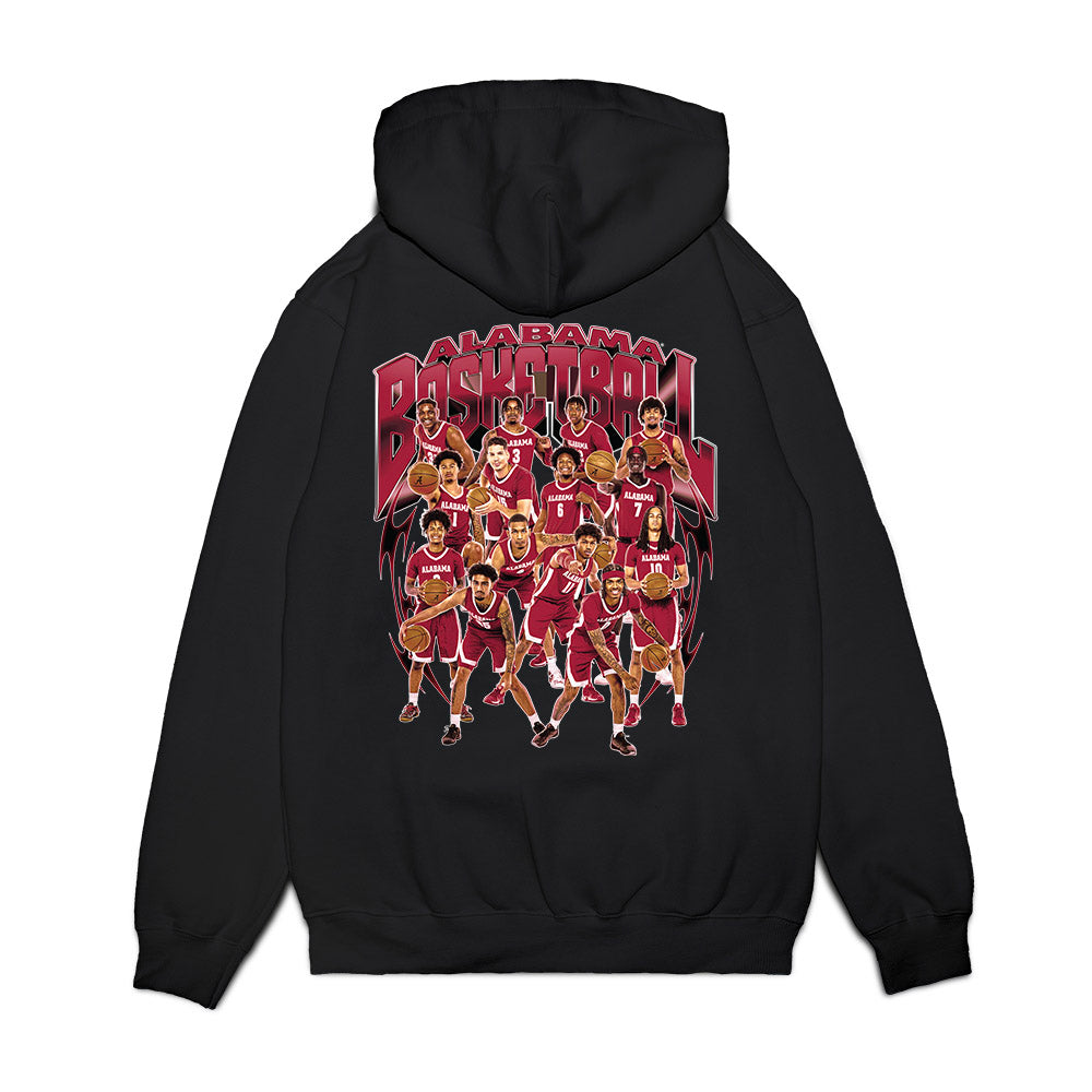 Alabama - NCAA Men's Basketball : - Team Collage Premium Hooded Sweatshirt-1