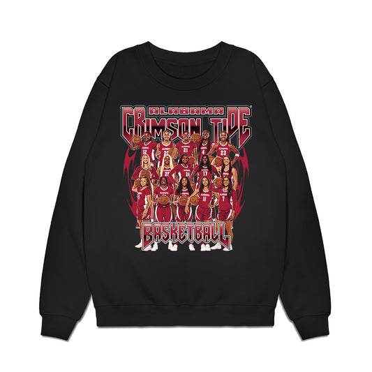 Alabama - NCAA Women's Basketball : - Team Collage Premium Crewneck Sweatshirt-0